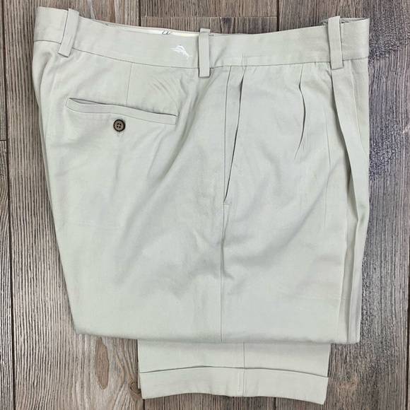 SOLD Tommy Bahama St. Thomas Pleated Silk Pants - Picture 8 of 8